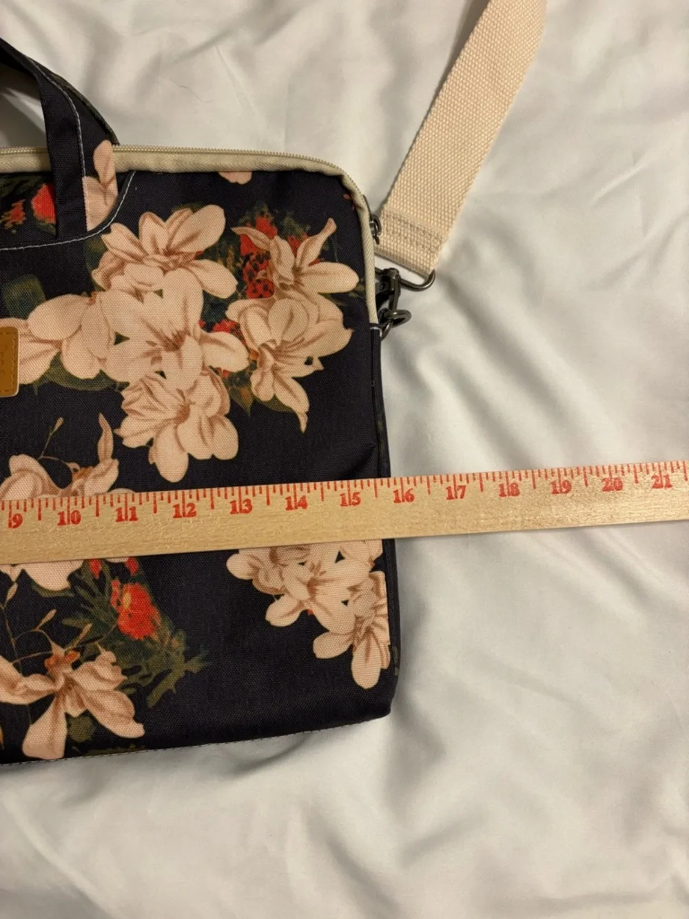 DACHEE Floral Laptop Bag 15.6” Briefcase Messenger Shoulder Bag Padded